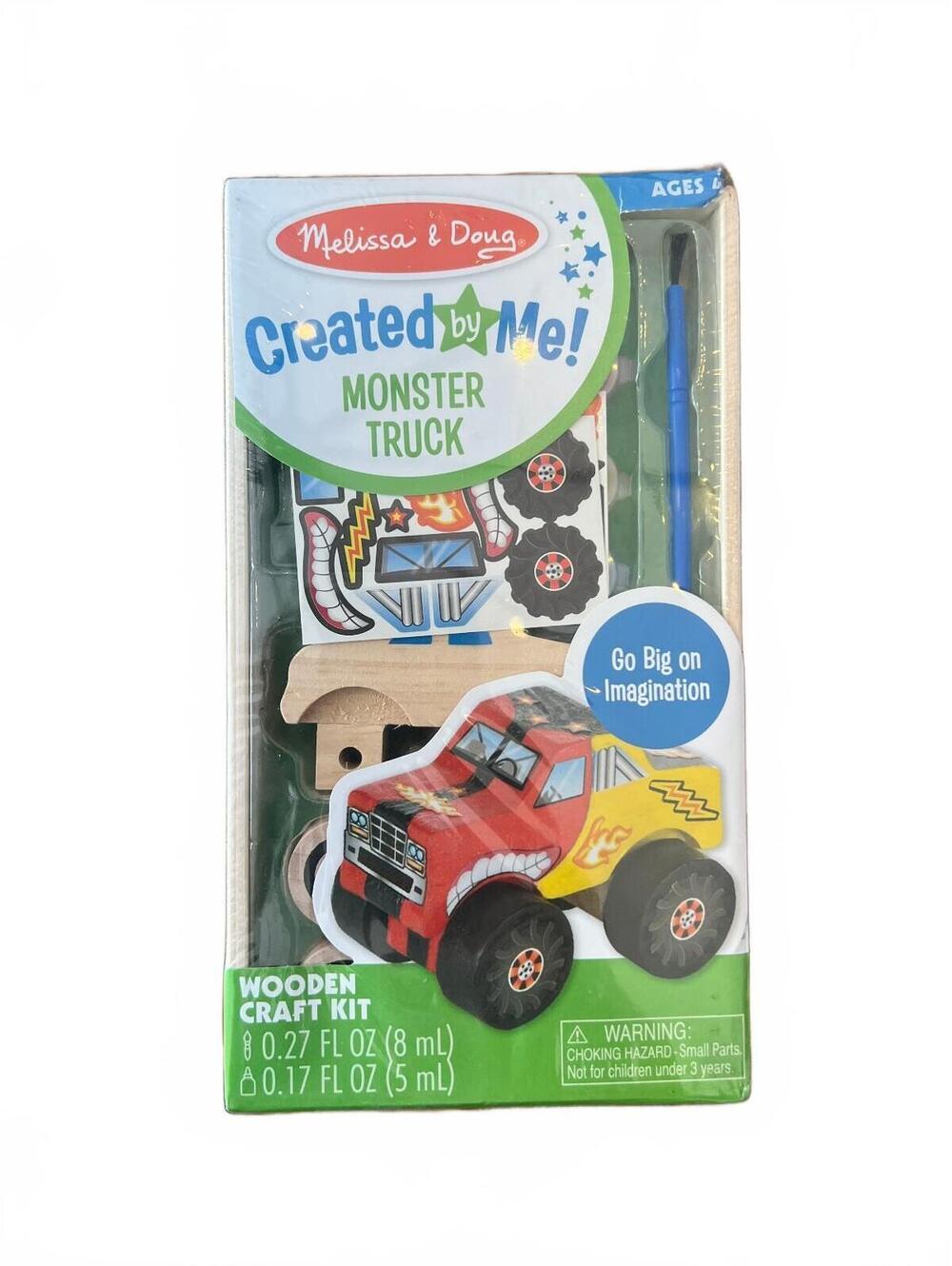 Melissa & Doug Created by Me! Monster Truck Wooden Craft Kit